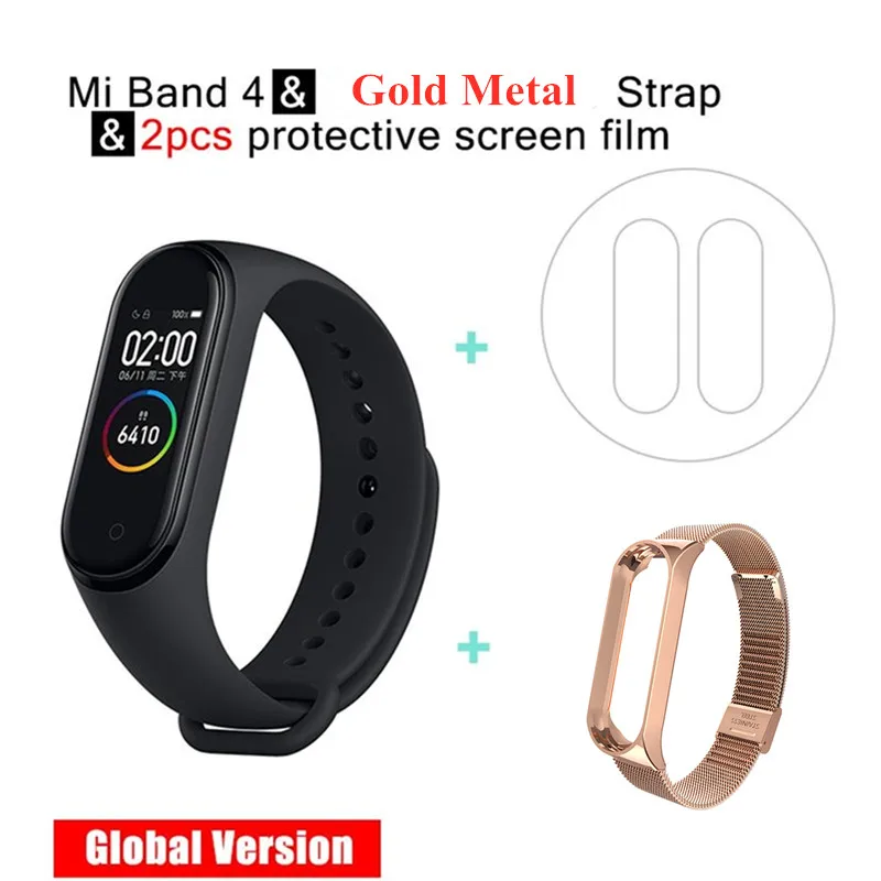 Xiao mi Band 4 Smart Band AMOLED сенсорный экран фитнес-трекер пульсометр монотор mi Band 4 глобальная версия шагомер - Цвет: 22