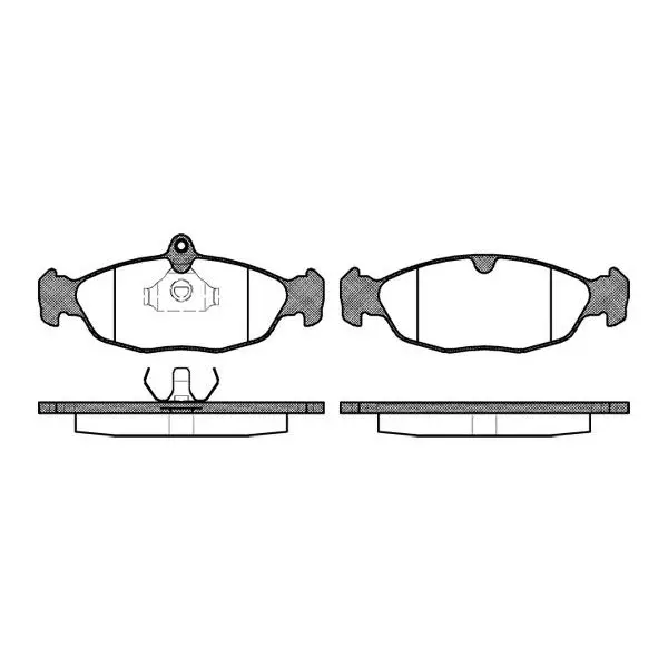 Колодки дисковые п.\ Opel Vectra A/Astra F 1.4i-1.8i/1.7D/TD 91