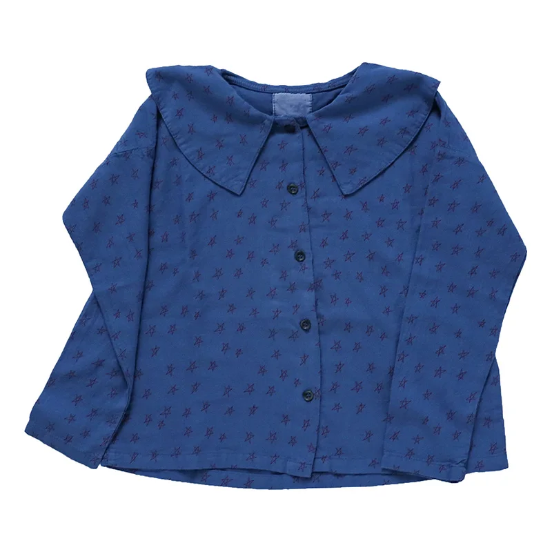 girls blouses B Предпродажа, коллекция года, Осенние блузки с длинными рукавами и принтом для маленьких девочек хлопковые детские юбки для девочек Повседневные детские топы, детская одежда для От 1 до 10 лет - Цвет: girls blouses B