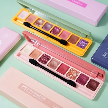 

Eyes Dancing 8 Colors Eyeshadow Makeup Palettes Glitter Matte Eye Shadow Shimmer and Shine Diamond Waterproof Pigment Cosmetics