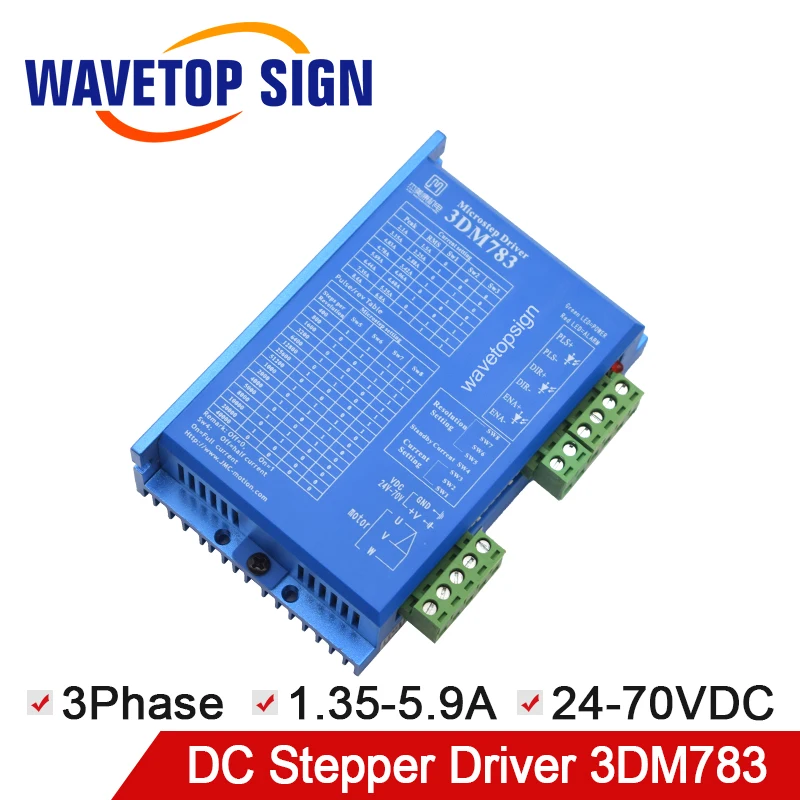 JMC 3DM783 Драйвер шагового двигателя 24-70VDC 3 фазы использования для лазерной гравировки резки