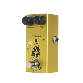 

Tremolo Guitar Effect Pedal with ABS Control Knobs Mini Single Pedal True Bypass desig for Electric Guitars DC 9V Aluminum alloy