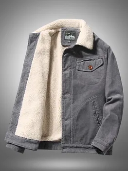 

Vintage Corduroy Jacket Harajuku Men Cotton Warm Mens Jackets and Coats Jaqueta Motociclista Japanese Streetwear Solid HH30JK