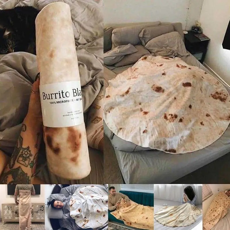 Супер мягкая тепловая фланеливая ткань Burrito одеяла 280Gsm круглая форма самолет