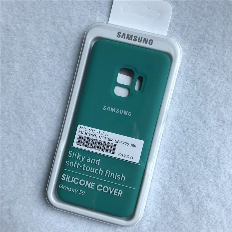 Чехол для samsung Galaxy S9 Plus, шелковистый мягкий на ощупь жидкий силиконовый стильный чехол для Galaxy S9 S9+ Plus, полная защита - Цвет: green