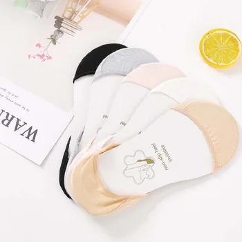 

High quality super shallow mouth invisible socks silicone non-slip high heel socks Thin sweat-absorbent boat socks wowen socks