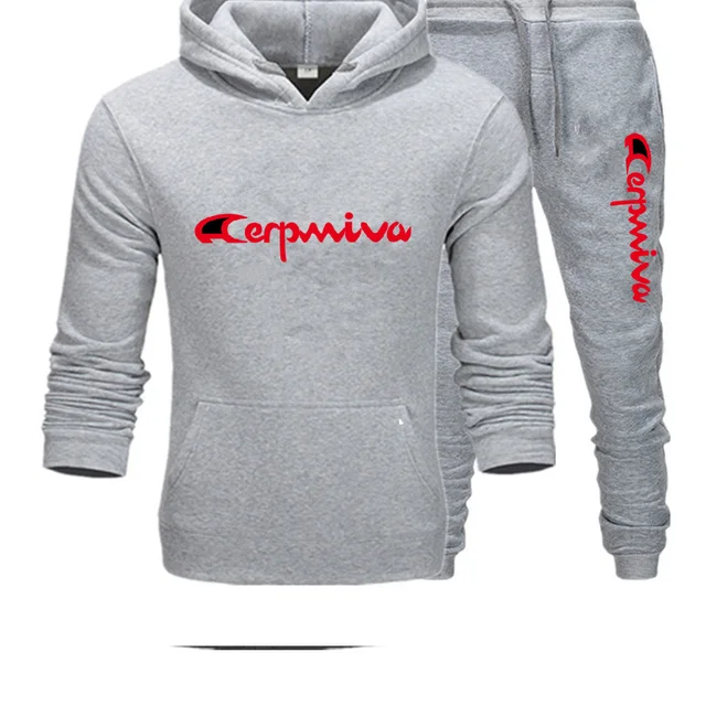 champion 2 piece sweatsuit mens