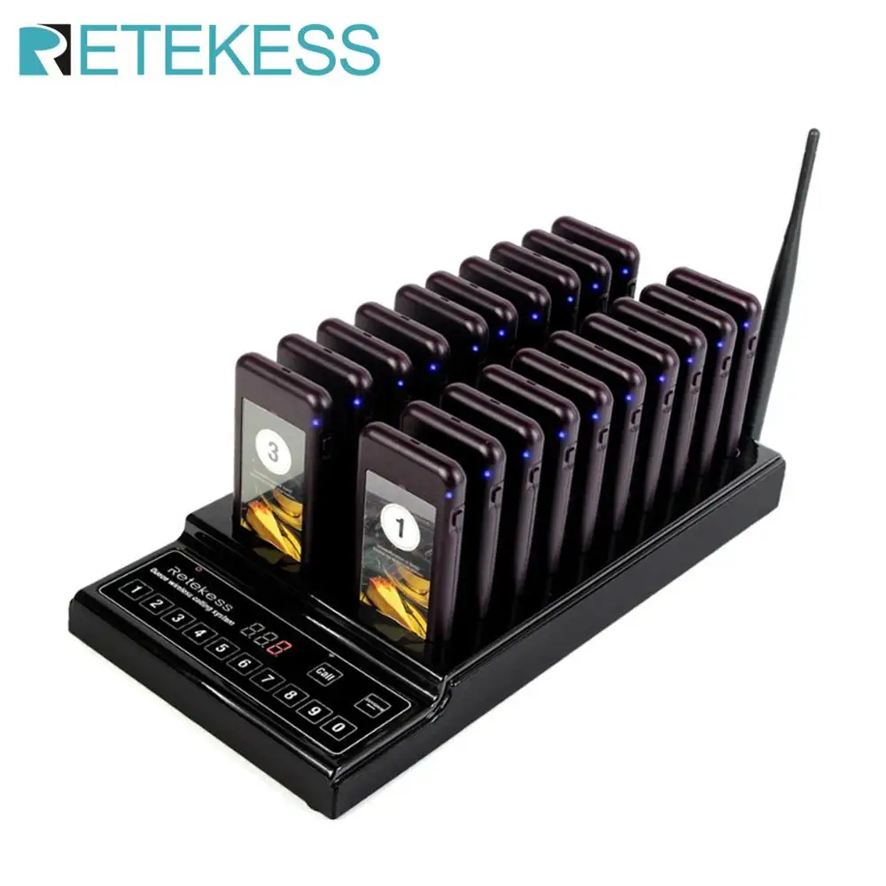 Retekess T112 пейджер ресторан с 20 пейджеров приемники для больниц еда грузовик