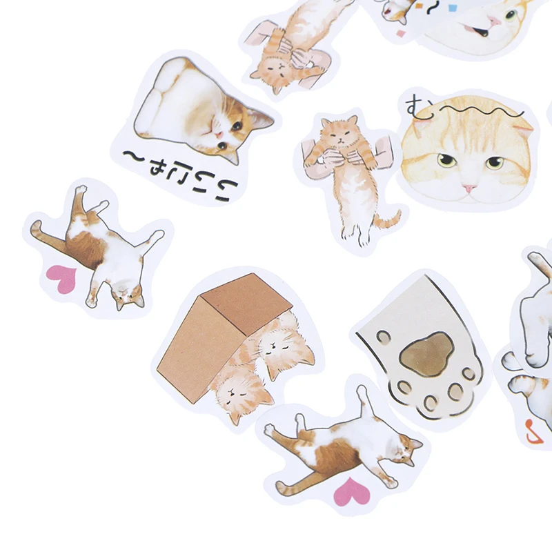 46 шт./кор. Lose Cat DIY стационарные наклейки бумажные гальки подарки Декор для упаковки