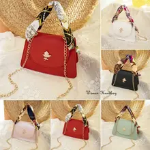 Сумки через плечо для женщин кожаные сумки Модные женские цепи Наплечная Сумка цветок сумка женская сумка