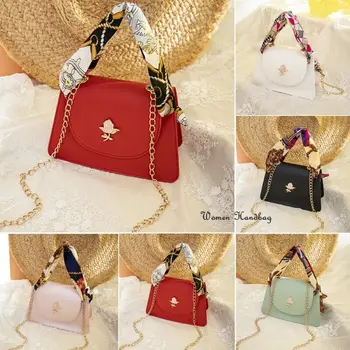 

Crossbody Bags For Women Leather Bags 2019 Fashion Female Chain Shoulder Bag Pack Flower Handbag Tote Ladies Messenger Bag