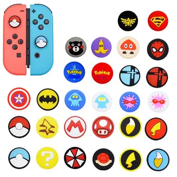 

Joystick Cover Thumb Stick Grip Cap For Nintend Switch NS Lite Joy-Con Controller Pokemon Mario JoyCon Gamepad Thumbstick Case