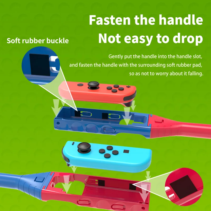 Golf Grips Clubs 2 Pieces Set Compatible With Mario Golf Super Rush For Nintendo Switch Joy Pad Grips