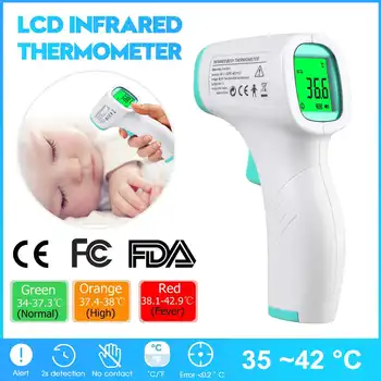 

Baby Thermometer Infrared Digital LCD Body Measurement Forehead Ear Non-Contact Adult Body Fever IR Children Thermometer