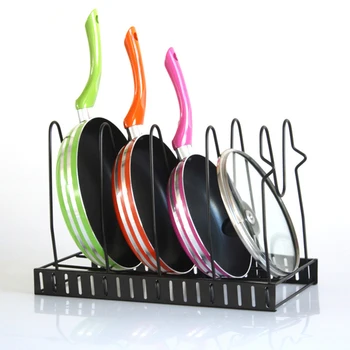 

1Pc 5 Layers Kitchen Storage Rack Multifunction Pot Cover Rack Holder Tray for Home Kitchen 38x21x4cm