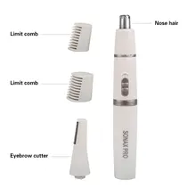 Уха Уход за кожей лица чистый тример электробритва для удаления волос в носу триммер для Для мужчин Женская бритва для бритья 2 в 1 триммер для носа, ушей Уход за лицом