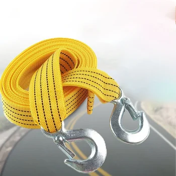 

4M Heavy Duty Car Towing Ropes Cable Pull Rope Strap Hooks Van Road Recovery Car Rescue Tool Accessories Motorcycle