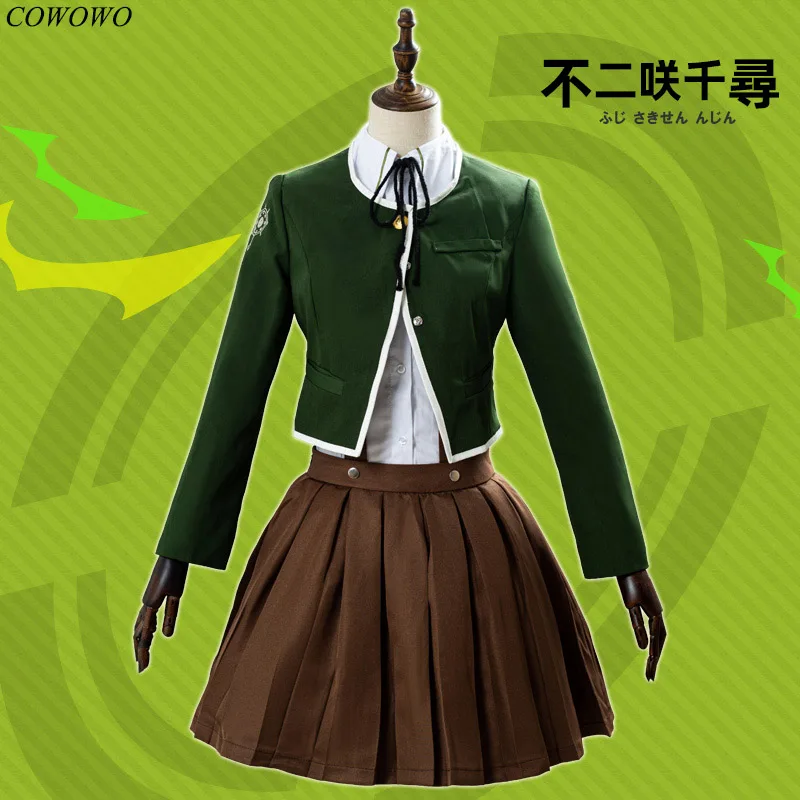 Аниме! Danganronpa: Trigger Happy Havoc Chihiro Fujisaki красивая форма Косплей Костюм Хэллоуин