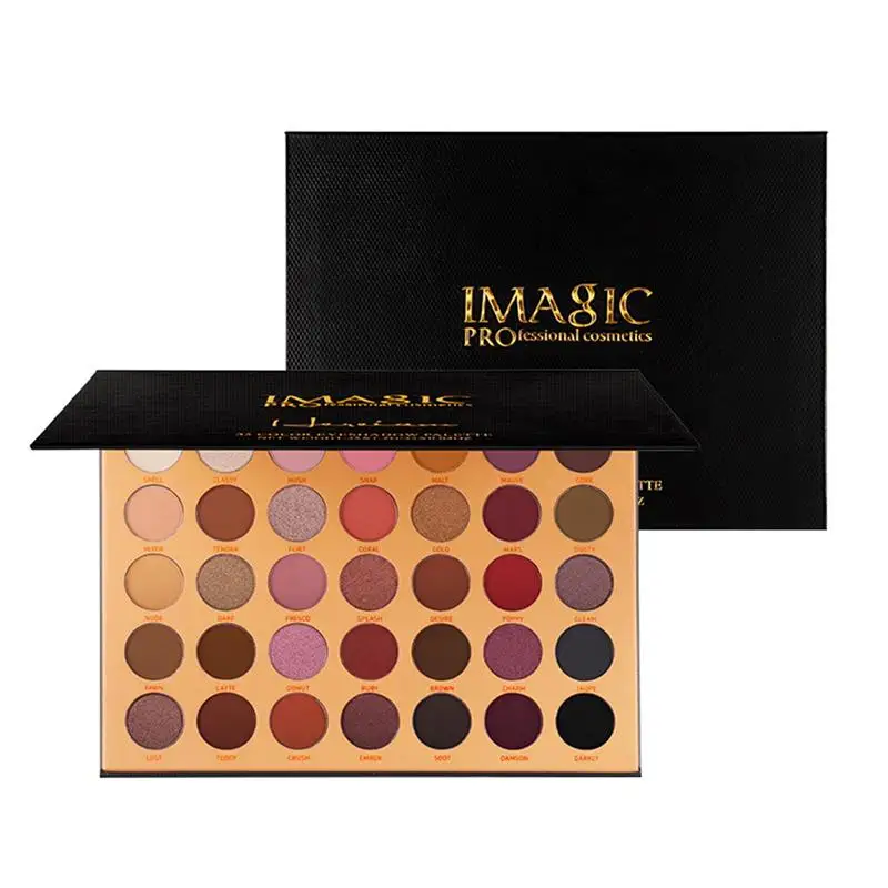 

35 Colors Paillette Eye Shadow Plate Colorful Pearlescent Matte Makeup Palette Cosmetic Pallet For Women Girls Cosmetic Supplies