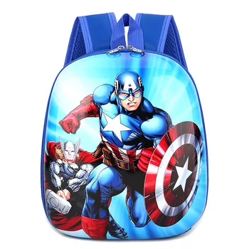 

New Children School Bag Boys Girls Captain America Batman Cartoon Kindergarten Schoolbags Kids Orthopedic Backpacks