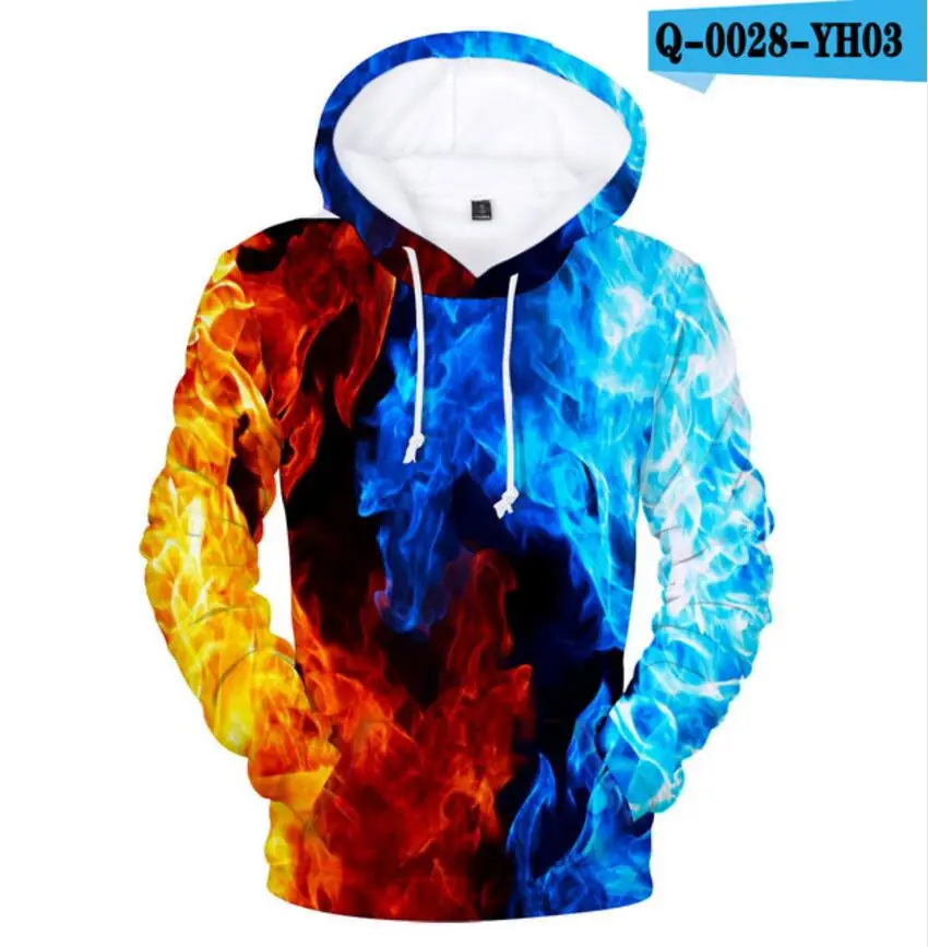  Adult and Child Size Personality Hoodies Wolf Sweatshirts Skull Clothing Men's High Quality Brand 3