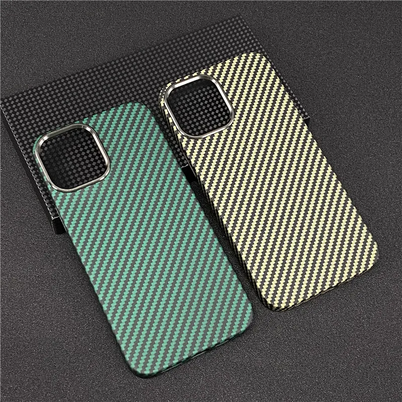 Pure Carbon Fiber Phone Case For iPhone 13 12 Pro Max Ultra-thin Aramid Fiber Phone Cover For iPhone 12 Mini iphone 13 pro wallet case