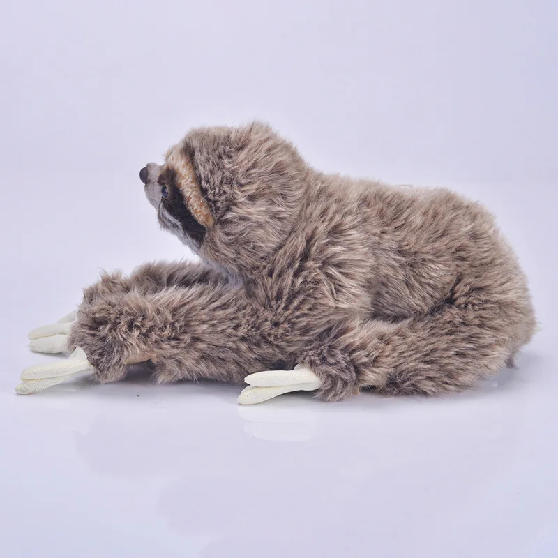 Sloth plush toy 33CM can hang short plush soft with Velcro simulation animal plush toy gift 3