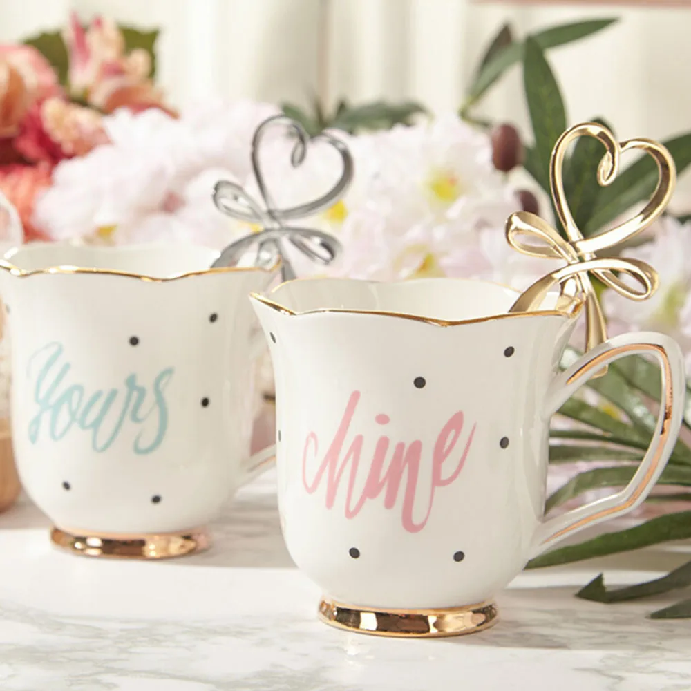 

250ml Bone China Coffee Mug Water Milk Coffee Drinkware Gift Ceramic Cups Gold Inlay Mug Breakfast Mug Office Home Drinkware Tea