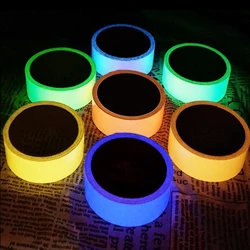 Autocollant lumineux Fluorescent nuit lueur dans la nuit, ruban autocollant de sécurité, décoration de la maison, bande d'avertissement 