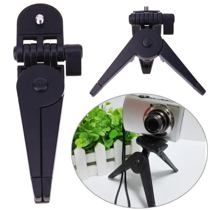 

1Pcs Portable Mini Tripod Rotation Desktop&Handle Stabilizer Folding Tripod Stand for Mobilephone Camera Table Tripods