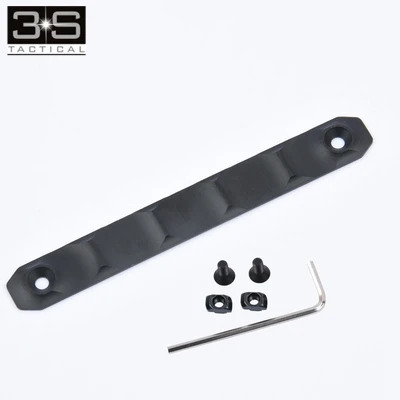 For M Lok Rail and Keymod Rail RS CNC Handguard Rail Cover 120mm/80mm Two Version Railscales Hunting Weaver Picatinny Rail - Цвет: 12CM-DU