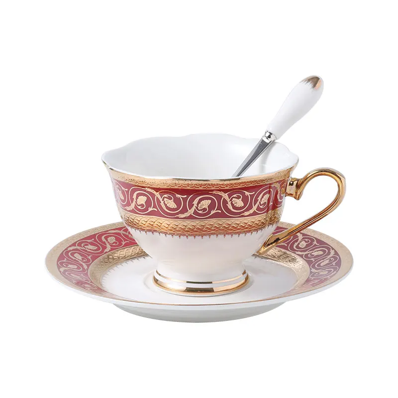 Английский послеобеденный чай чашка с блюдцем чайный набор Европейская керамическая Западная Посуда кофейная чашка тарелка для закусок Подарочная коробка Упаковка - Цвет: Coffee cup