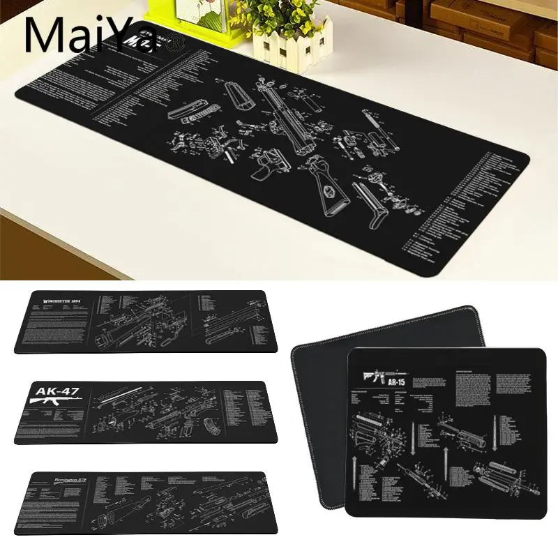

Maiya Top Quality CS GO guns parts AR-15 AK47 Customized laptop Gaming mouse pad Free Shipping Large Mouse Pad Keyboards Mat
