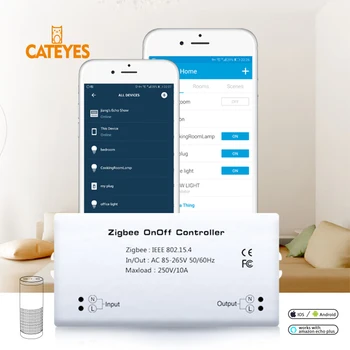 

Cateyes Zigbee intelligent On/Off Controller Smart Switch APP Remote Control Alexa Voice Control Switch Smart Home