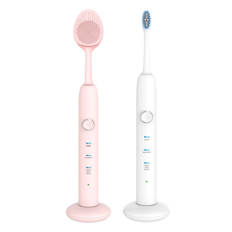 

Adult Electric Toothbrush Face Brush Cleansing Instrument Wireless Rechargeable Soft Hair USB Electric Toothbrush Oral Cleaning