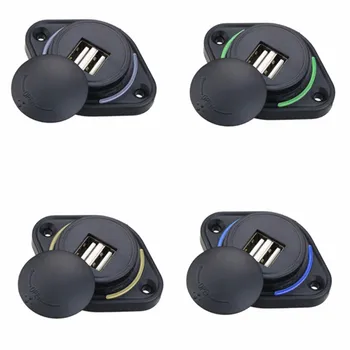 

Balight Universal 12-24V Car Charger Dual USB 3.1A Power Adapter Waterproof Charger USB Socket Plug For Auto Motorcycle