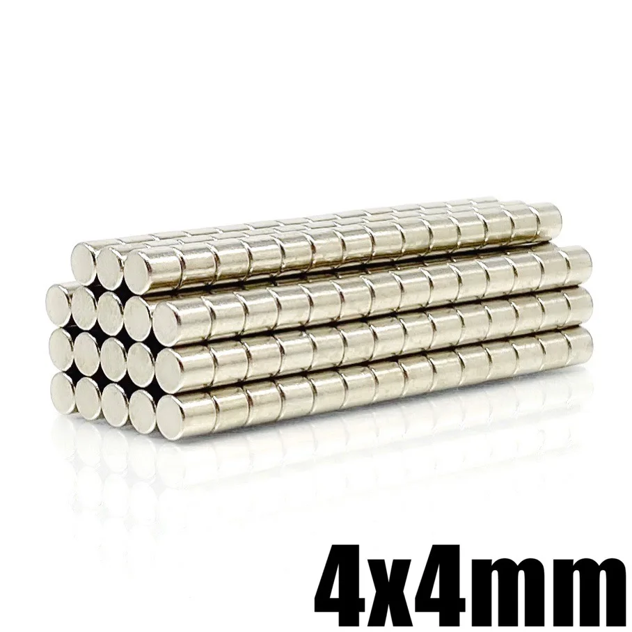 20-5000 pz 4x4mm Mini piccoli magneti rotondi N35 magnete al neodimio Dia 4x4mm permanente NdFeB potenti magneti potenti 4*4