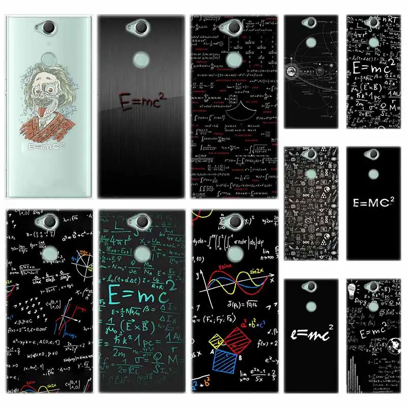 Чехол mc2 с E = mc математический Альберт силиконовый из ТПУ для Sony Xperia L1 L2 L3 X XA XA1 XA2 XA3