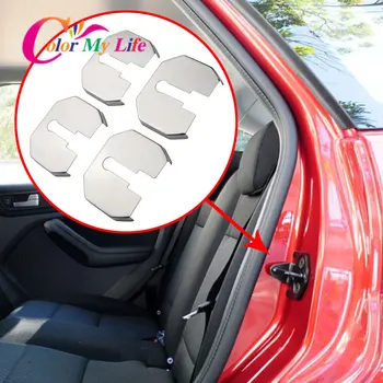 

4pcs/lot Stainless Steel Car Door Lock Cover for Ford Focus 2 MK2 2005 - 2011 Anti Rust Waterproof Protection Buckle Cover