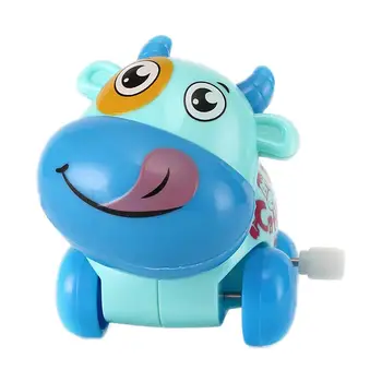 

Kids Clockwork Toy Cartoon Mini Auto Cow Animal Wind up Clockwork Educational Toy Gift