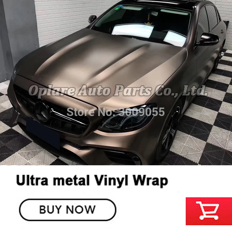 Высочайшее качество Ультра металла виниловой пленки Кофе из коричневого винила