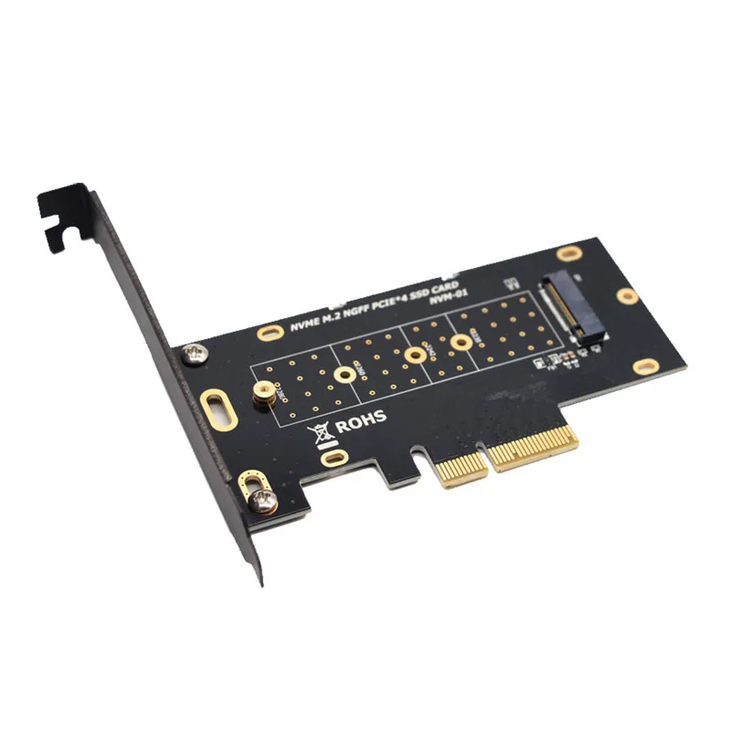 

M.2 NVME SSD to PCIe x4 Card Converter 2230 2242 2260 2280 NVM Express PCI-e Adapter x4 x8 x16 Slot w/PCI Cover Mounting Bracket