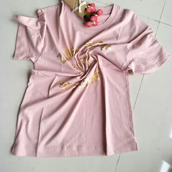 

Women T-shirts Spring 2020 New Metallic T-shirt Sports