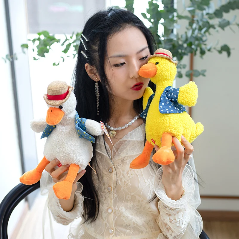 The Cute Stuffed Duck Toy That Can Learn To Talk And Sing Can Record, Sing And Dance, Connect To Bluetooth As A Gift For