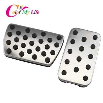

Color My Life AT Stainless Steel Car Pedals Auto Pedal Cover for Honda Civic CRV Jade Accord Elysion Odyssey Parts Accessories