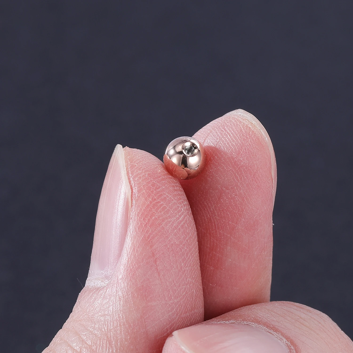 Piercing Jewelry Body Piercing Earrings Ear Piercing Jewelry Metal Jewelry Body Piercing Jewelry Body Jewelry ZS 5-50Pcs 16G Stainless Steel Piercing Screw Replacement Ball Rose Gold Plated Earring Balls Nose Labret Helix Piercing Ball