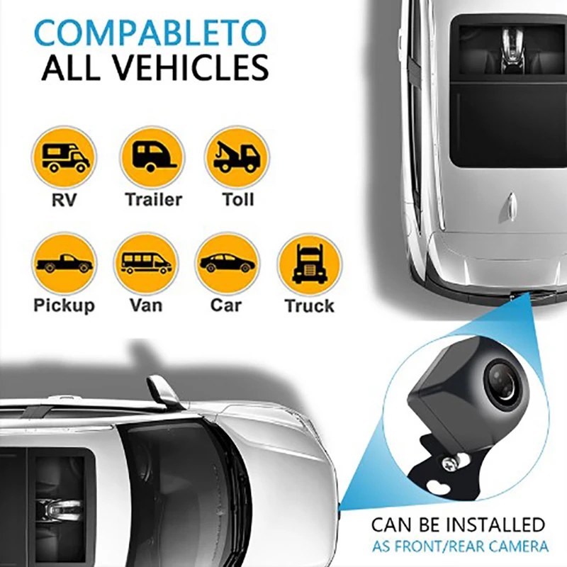 WIFI Reversing Camera Night Vision Car Truck Rear View Camera Mini Waterproof Driving Recorder For IOS For Android Tachograph