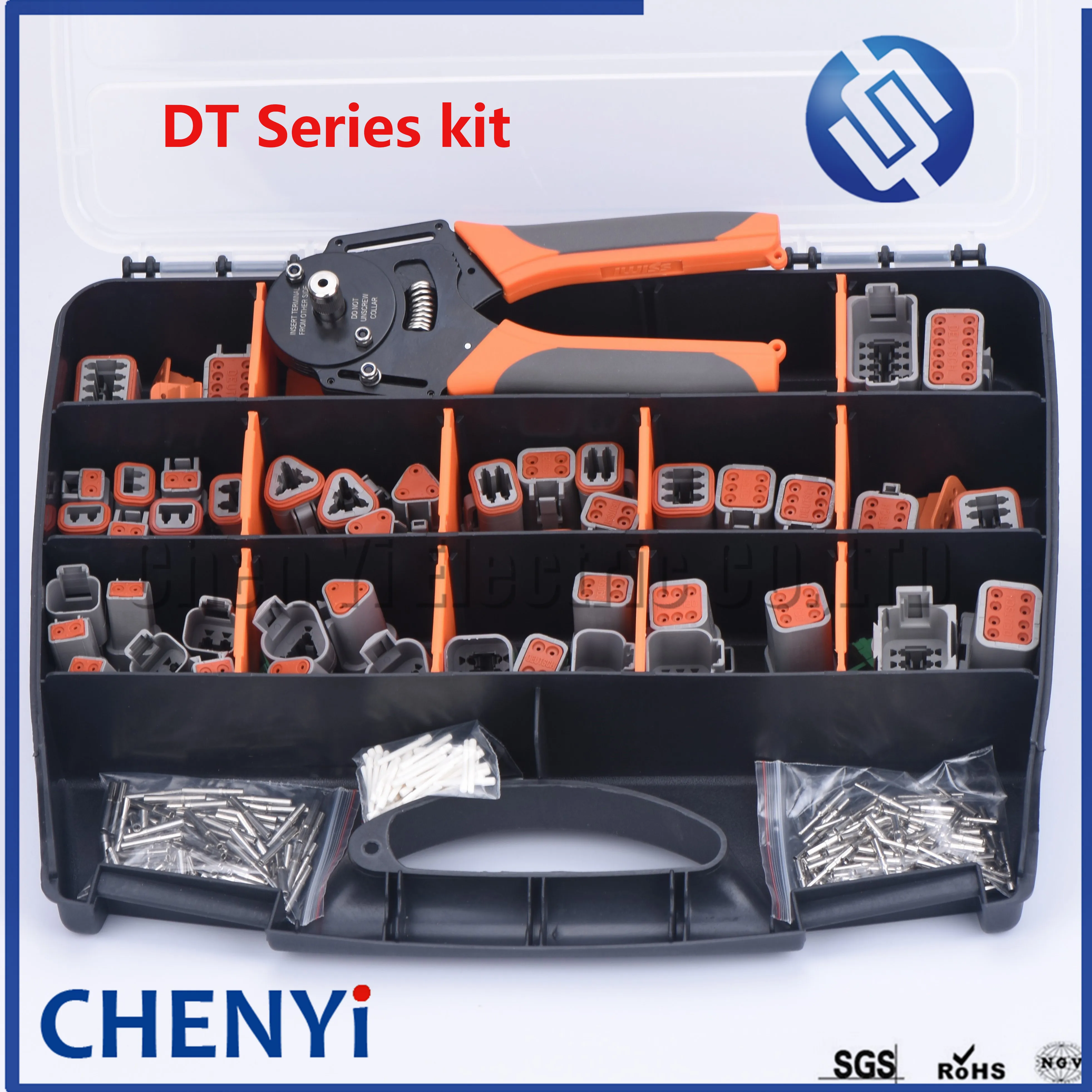 321pcs Deutsch DT Series Waterproof Connector Kit Repair tool box DT06-2/3/4/6/8/12S DT04-2/3/4/6/8/12P with terminal and pliers