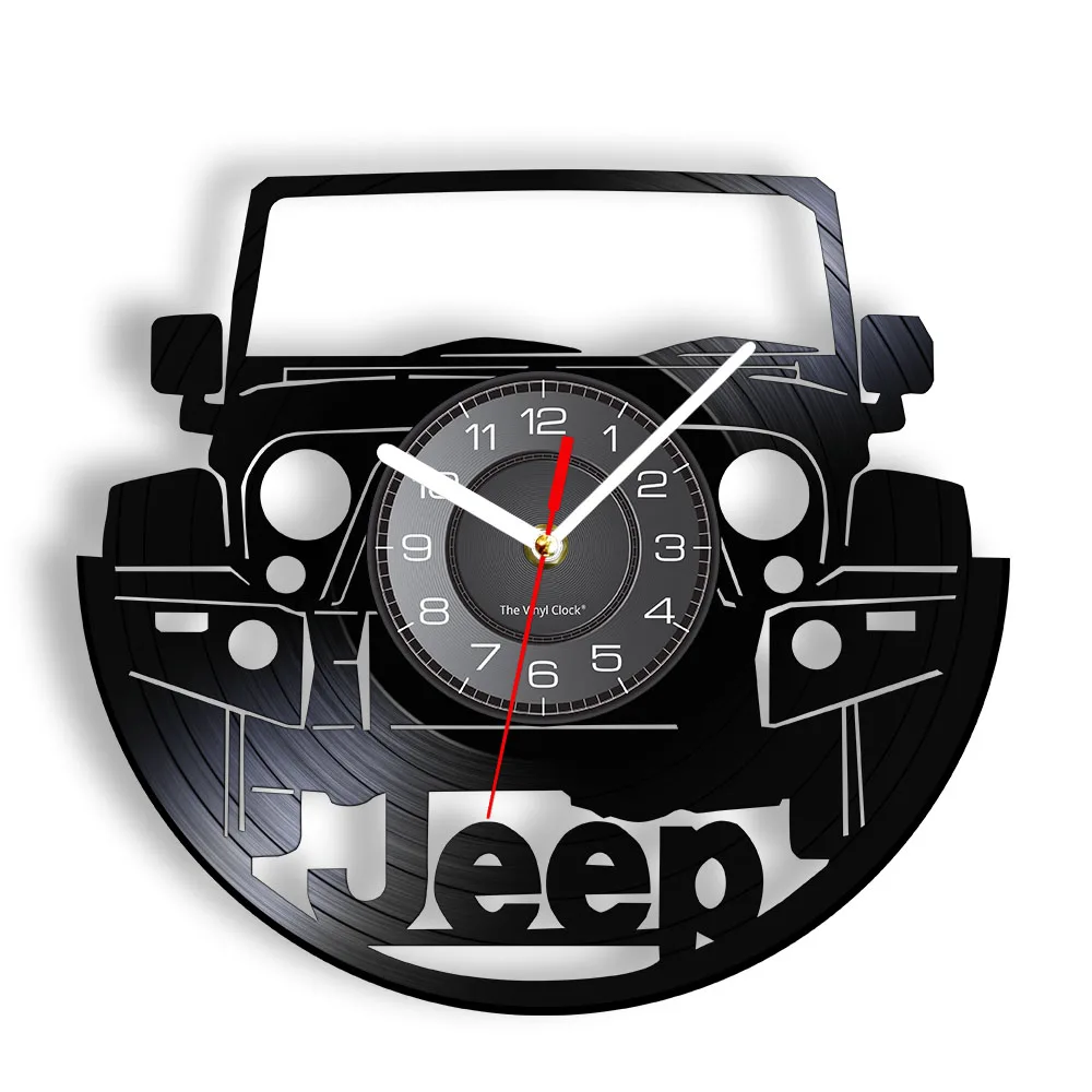 American Automobile Sport Utility Vehicle Retro Album Clock Retro Garage Opera D'Arte Auto Moto Car Ispirato Orologio Da Parete In Vinile