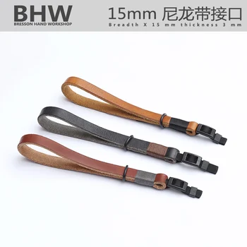 

BHW15mm Nylon Belt Yak Skin Camera Wrist Belt Leather Micro SLR FOR Nikon Fuji Leica Sony canon camera and micro single